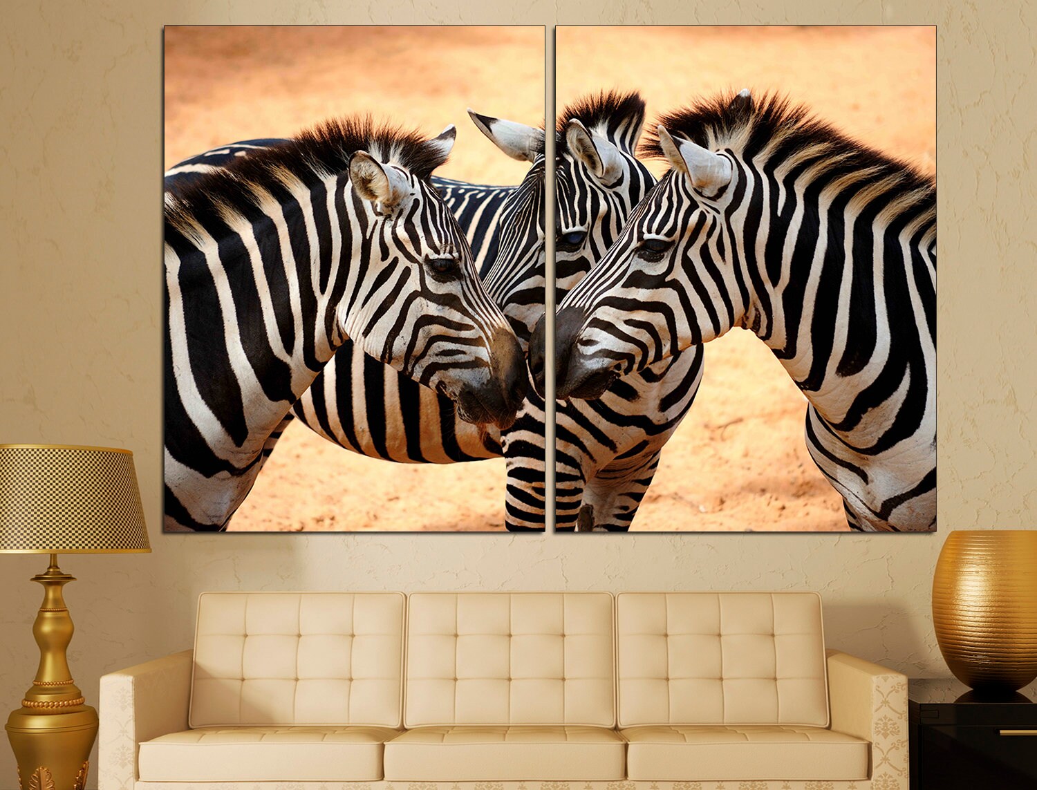 Zebra Wall Art Print Safari Nursery Art, Triptych Wall Art Zebra Home Decor Zebra Gift