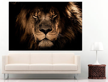 Lion Wall Art African Lion Print Lion Head, Lion Canvas Safari Nursery Art Lion Wall Art Print