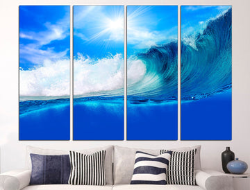 Ocean art | Sea Wave Wall Art | Ocean wall art | Ocean wall art canvas - IDGROUP