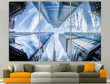City Scape Print New York Skyline Abstract Skyline Art, City Skyline Prints City Building Skyline Canvas Abstract Art