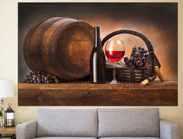 Wine Wall Art Kitchen Wine Print Wine Room Art, Wine Poster Wine Art Print Extra Large Wall Art
