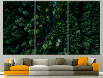 Abstract Forest Art Forest Canvas Art Forest Print Abstract, Painting Abstract Canvas Art Landscape Wall Art Tree Wall Art