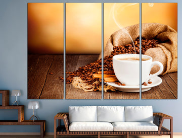 Coffee Wall Art Coffee Print Kitchen Wall Art Coffee, Decor Coffee Quote Print Coffee Canvas Coffee Poster Print