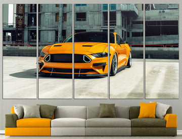Ford Mustang Canvas Car Canvas Ford Mustang Print, Ford Wall Decor Mustang Wall Art Ford Poster