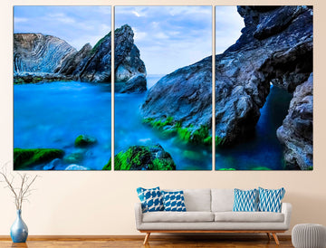 Ocean Mountains Ocean Landscape Mountain Landscape, Sea Canvas Art Mountain Range Print Ocean Wall Decor