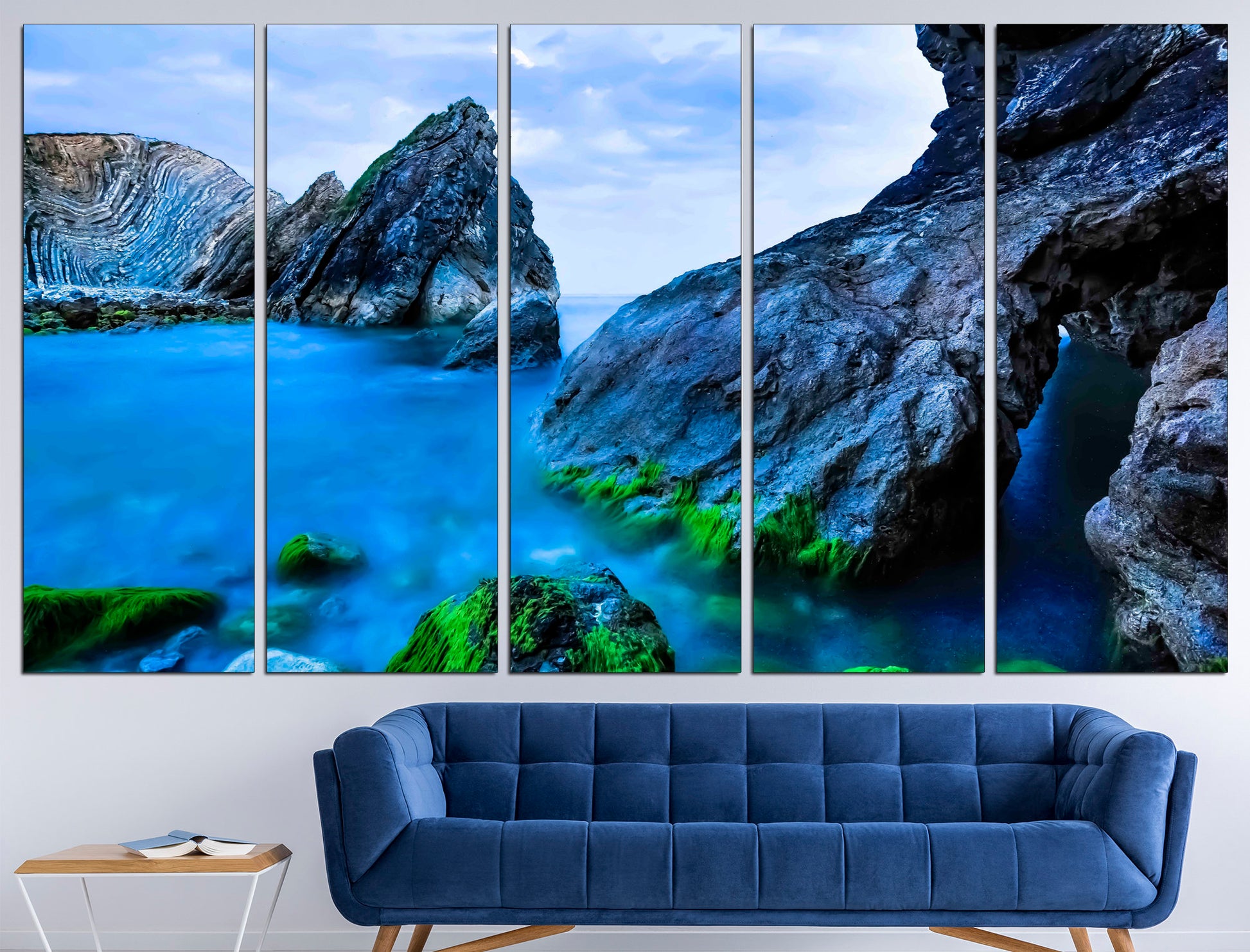 Ocean Mountains Ocean Landscape Mountain Landscape, Sea Canvas Art Mountain Range Print Ocean Wall Decor