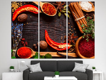 Kitchen wall decor Extra large wall art Restaurant wall art, Kitchen poster Dining room decor Spice wall decor