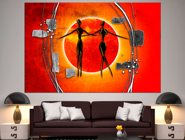 Africa wall art Large canvas print African canvas art, Ethnic canvas Modern african art African wall decor