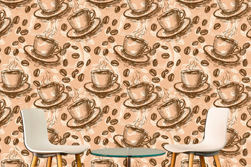 Wallpaper for walls Coffee house decor Kitchen wallpaper, Modern wallpapers