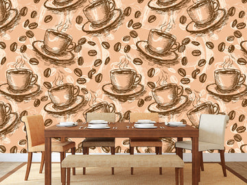 Wallpaper for walls Coffee house decor Kitchen wallpaper, Modern wallpapers