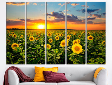 Ukraine sunflower Canvas wall art Ukrainian canvas, Sunflower art print Wall decor canvas Ukrainian gifts