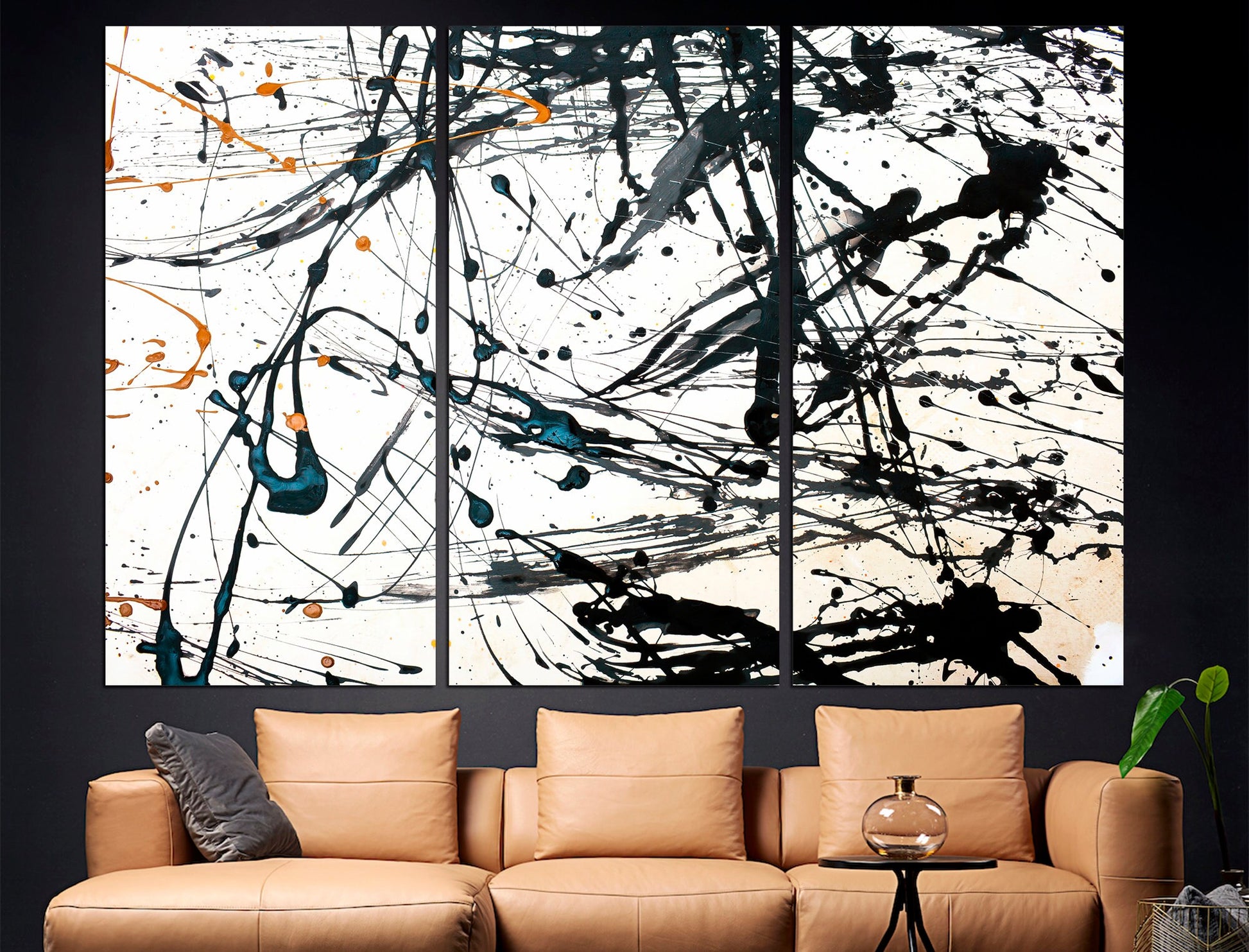 Abstraction canvas Black and white art Large canvas art, Home decor wall art Modern abstract art Abstract decor