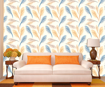 Feather wallpaper Kids room decor Feather watercolor Bohemian wall art, Abstract wallpaper Feather wall decor Peel stick wallpaper, Abstract wallpapers