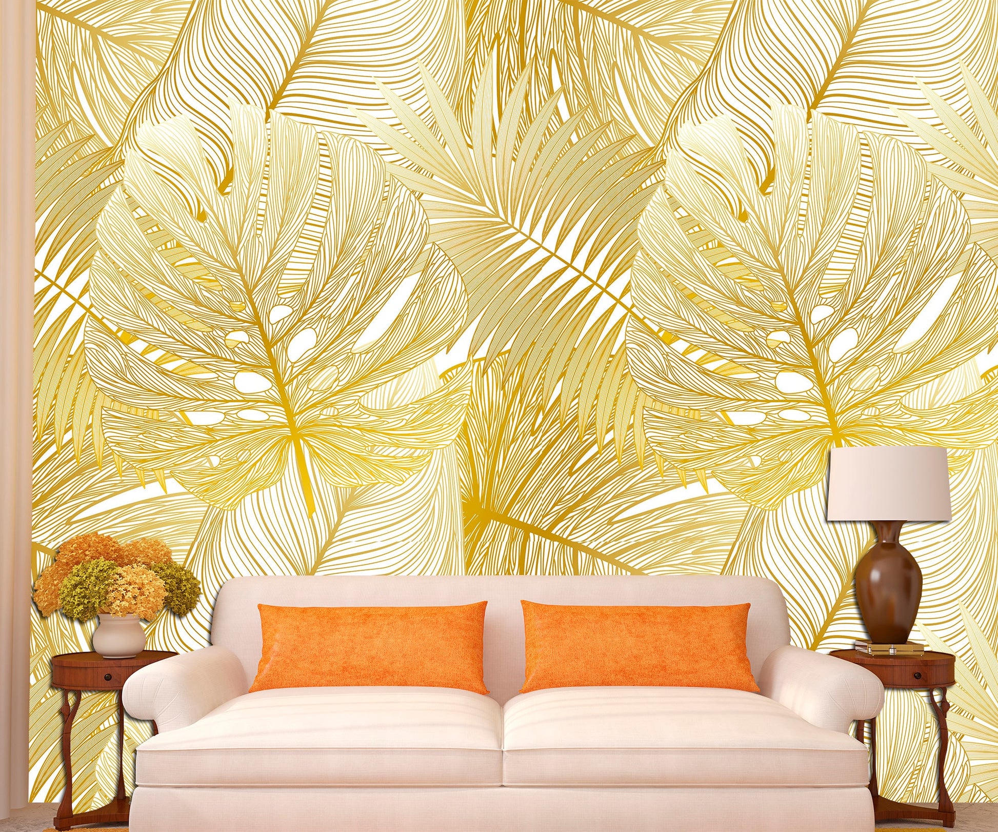Luxury wall art Removable wallpaper Gold wall decor, Peel stick wallpaper Gold wall art Wallpaper mural Art deco wallpaper