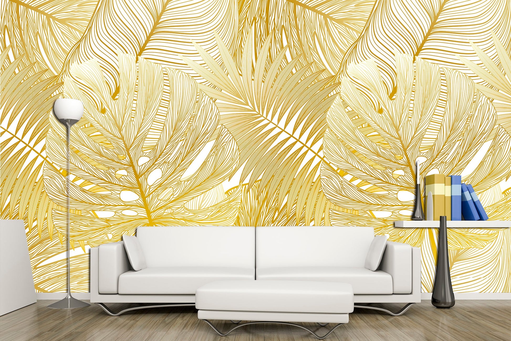 Luxury wall art Removable wallpaper Gold wall decor, Peel stick wallpaper Gold wall art Wallpaper mural Art deco wallpaper
