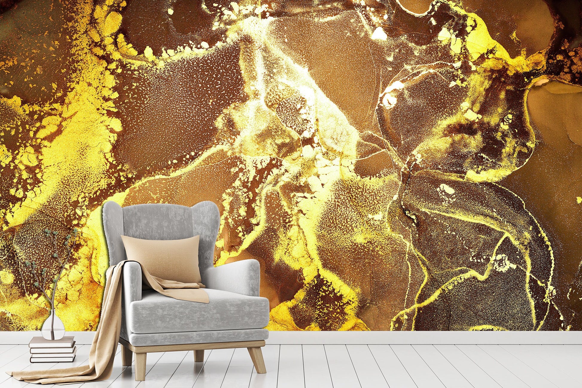 Gold wallpaper Home decor modern Marble wallpaper Marble decor, Gold wall decor Peel stick wallpaper Marble wall art