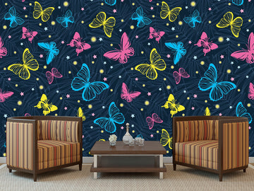 Wallpaper for walls Butterfly print Blue wallpaper, Animal wallpapers