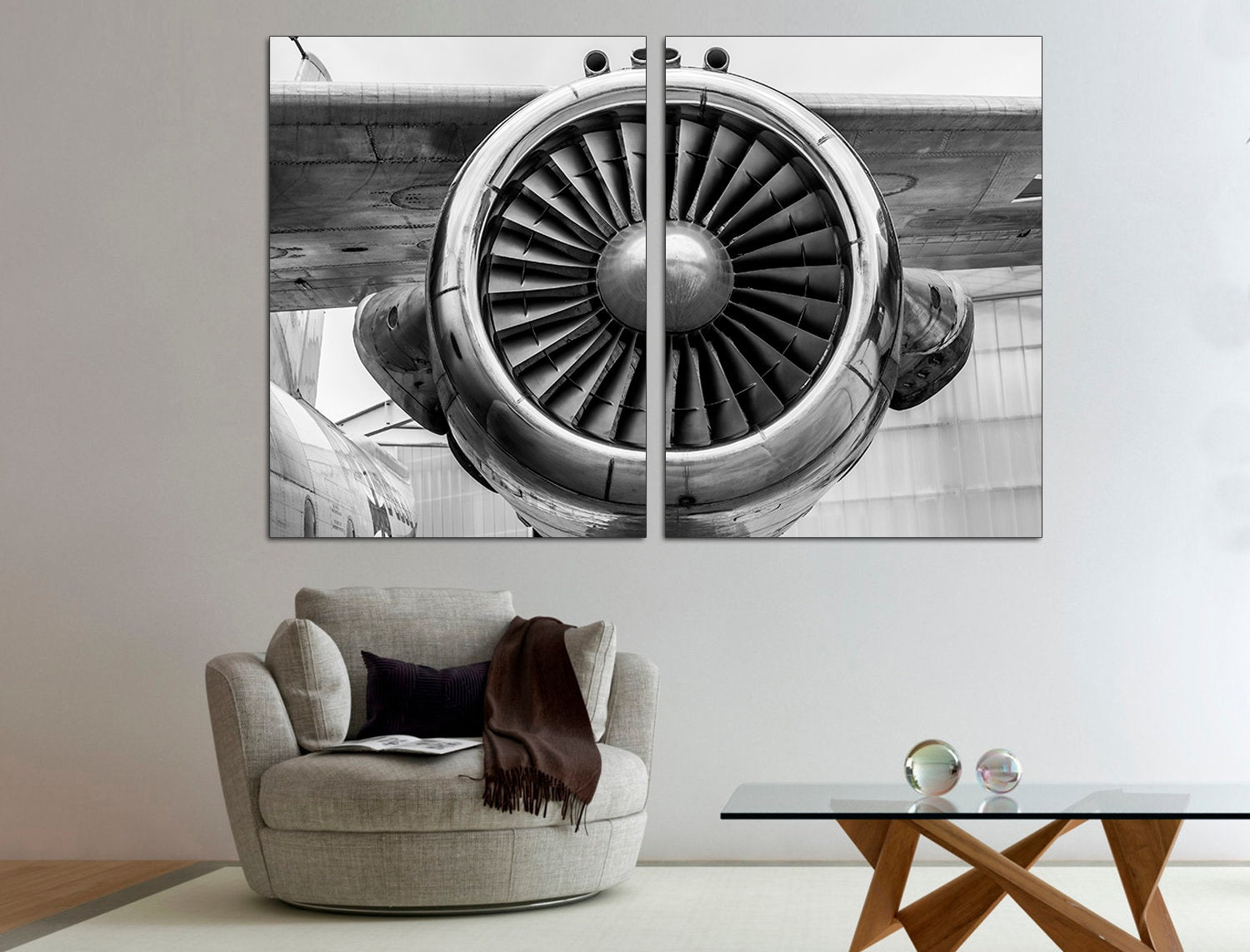 Airplane Wall Art Large Wall Art Aviation Decor, Airplane Poster Plane Wall Decor Triptych Wall Art