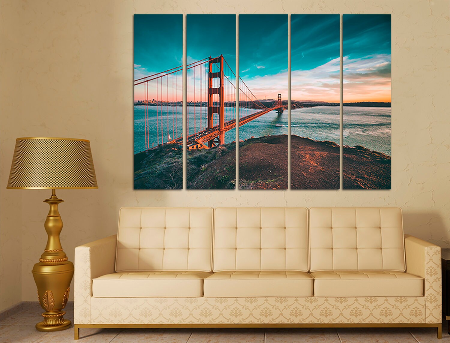 Golden Gate Bridge Wall Art Prints San Francisco Art, New York Photography Bridge Photo Housewarming Gift