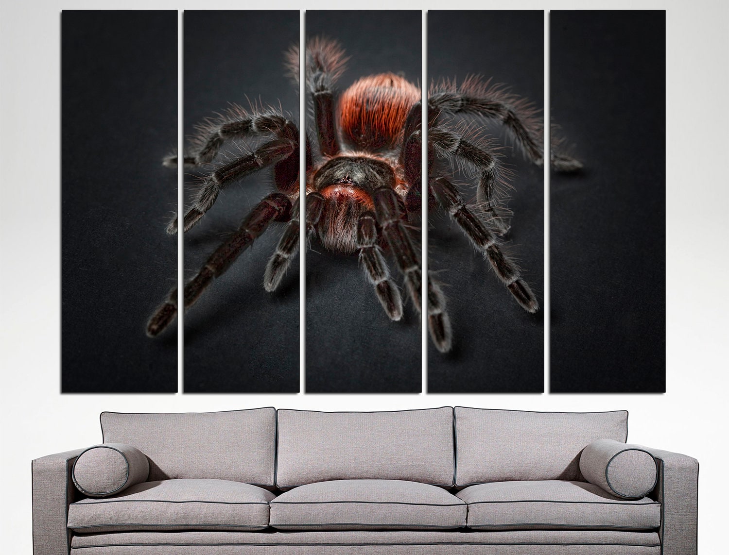 Spider Wall Art Extra Large Wall Art Spider Poster, Spider Print Triptych Wall Art Spider Home Decor