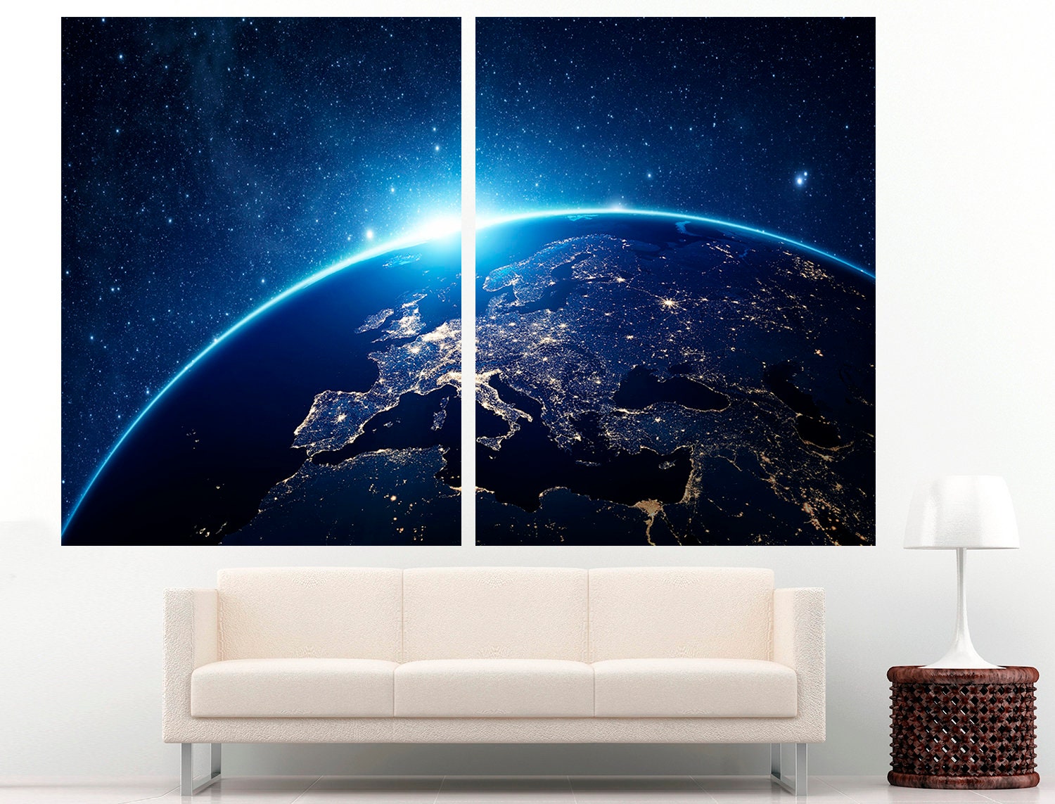 Space Wall Art Extra Large Wall Art, Planet Wall Art Space Poster Astronomy Art