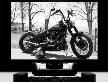 Harley Davidson Art Motorcycle Poster Triptych Wall Art, Harley Home Decor Harley Print Harley Wall Art