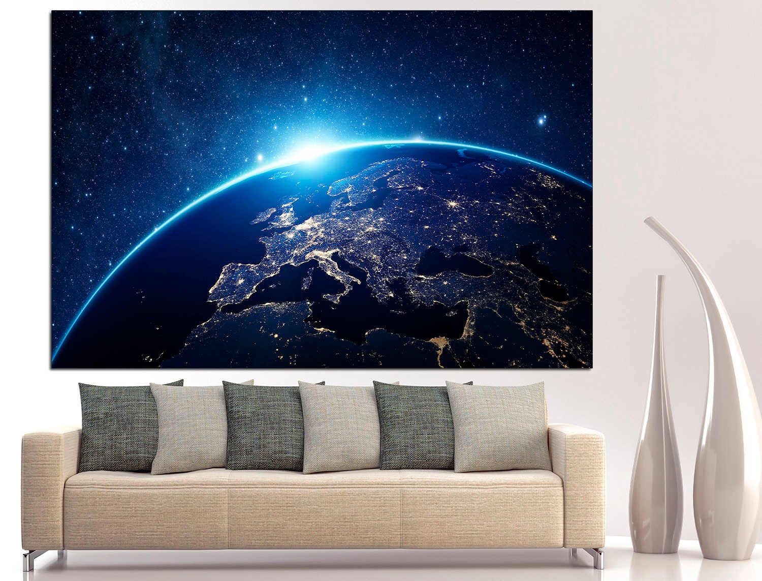 Space Wall Art Extra Large Wall Art, Planet Wall Art Space Poster Astronomy Art