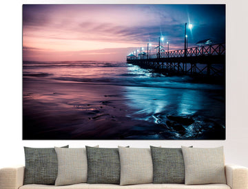 Pier Wall Art Minimalist Ocean Art Ocean, Pier Print California Beach Art Beach Pier Photo