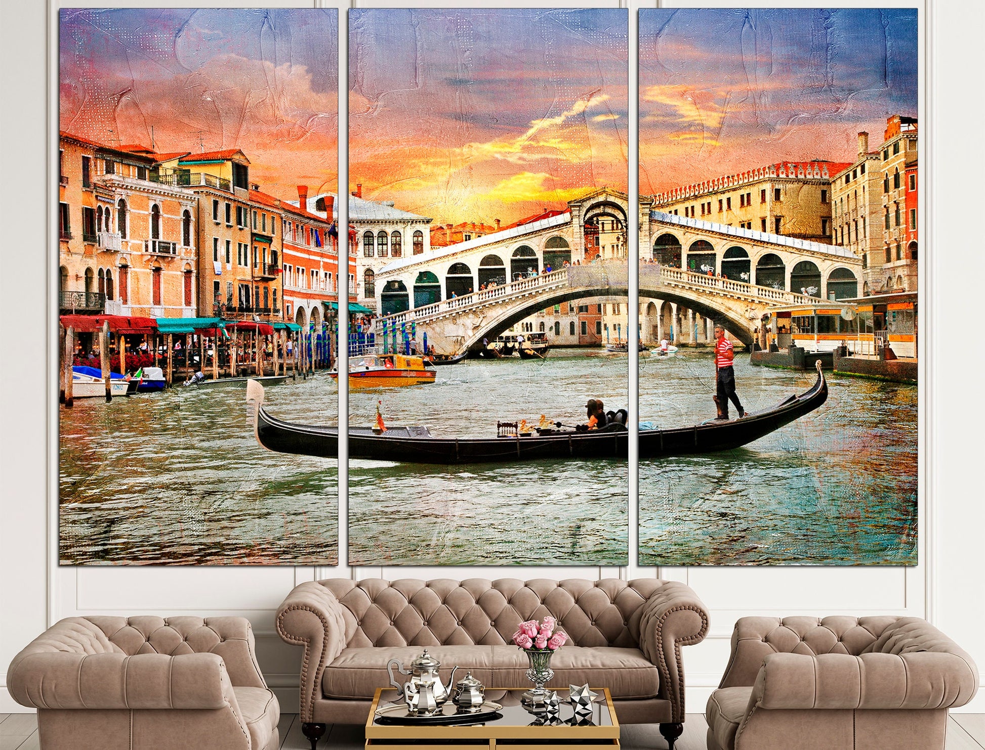 Venice Print Venice Wall Decor Venice Home Decor, Venice Italy Venice Watercolor Italy Canvas Art Italy Print