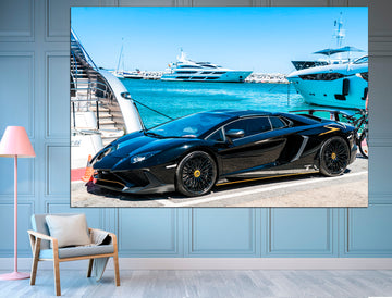 Lamborghini Canvas Cars On Canvas Auto Canvas Print, Lamborghini Poster Large Canvas Art Racing Canvas