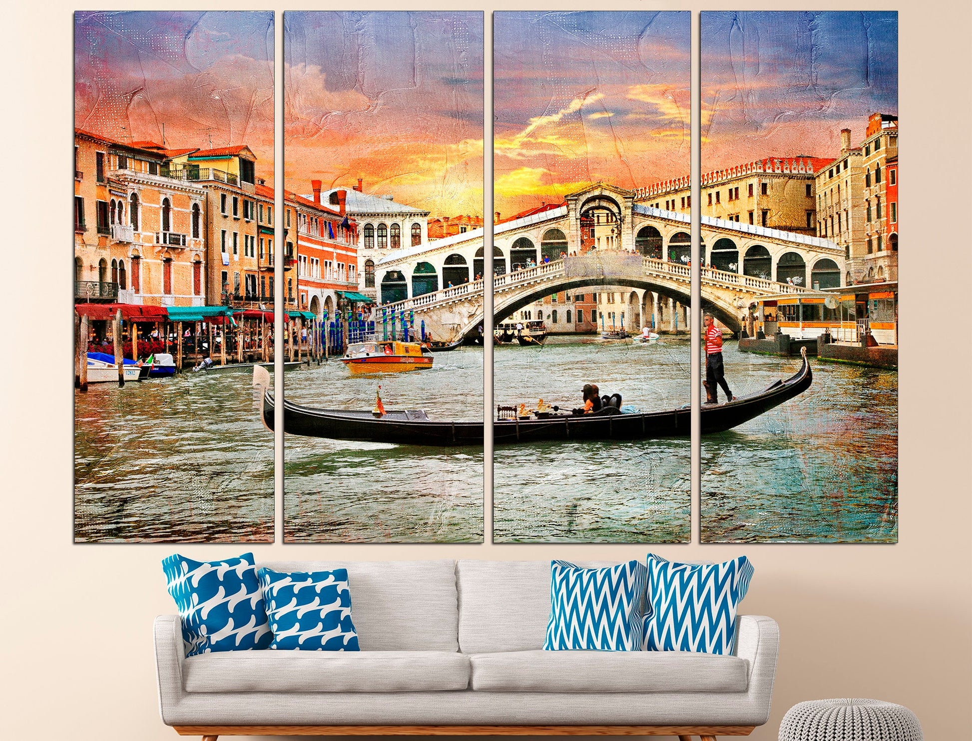 Venice Print Venice Wall Decor Venice Home Decor, Venice Italy Venice Watercolor Italy Canvas Art Italy Print