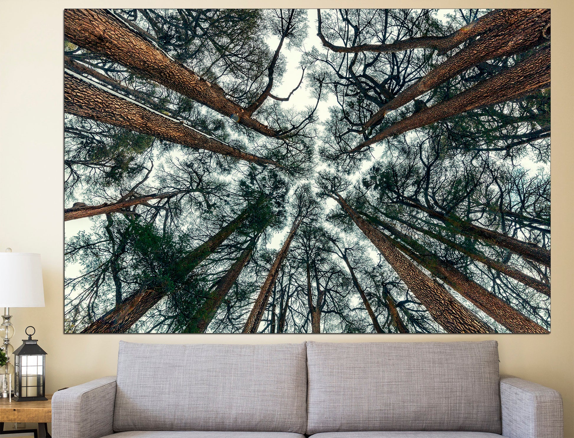 Tree Branch Print Abstract Tree Large Forest Print Tree Wall Art, Forest Wall Art Trees Canvas Print Extra Large Wall Art