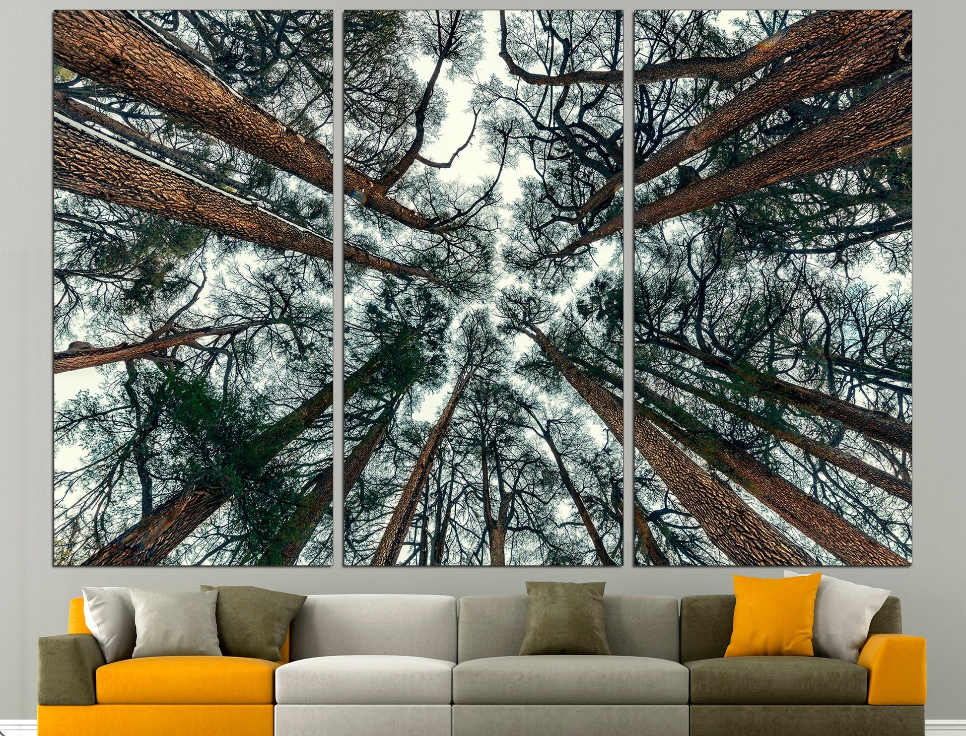 Tree Branch Print Abstract Tree Large Forest Print Tree Wall Art, Forest Wall Art Trees Canvas Print Extra Large Wall Art