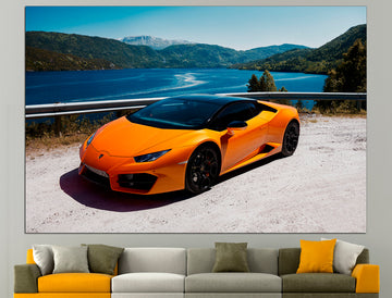 Lamborghini Poster Car Sport Wall Art Lamborghini Print, Lamborghini Decor Sports Car Canvas Lamborghini Print