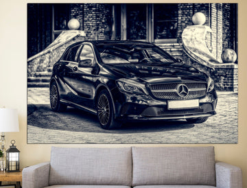 Mercedes Benz Automotive Print Mercedes Print Vintage Mercedes, Sport Cars Print Mercedes Canvas Mercedes Art