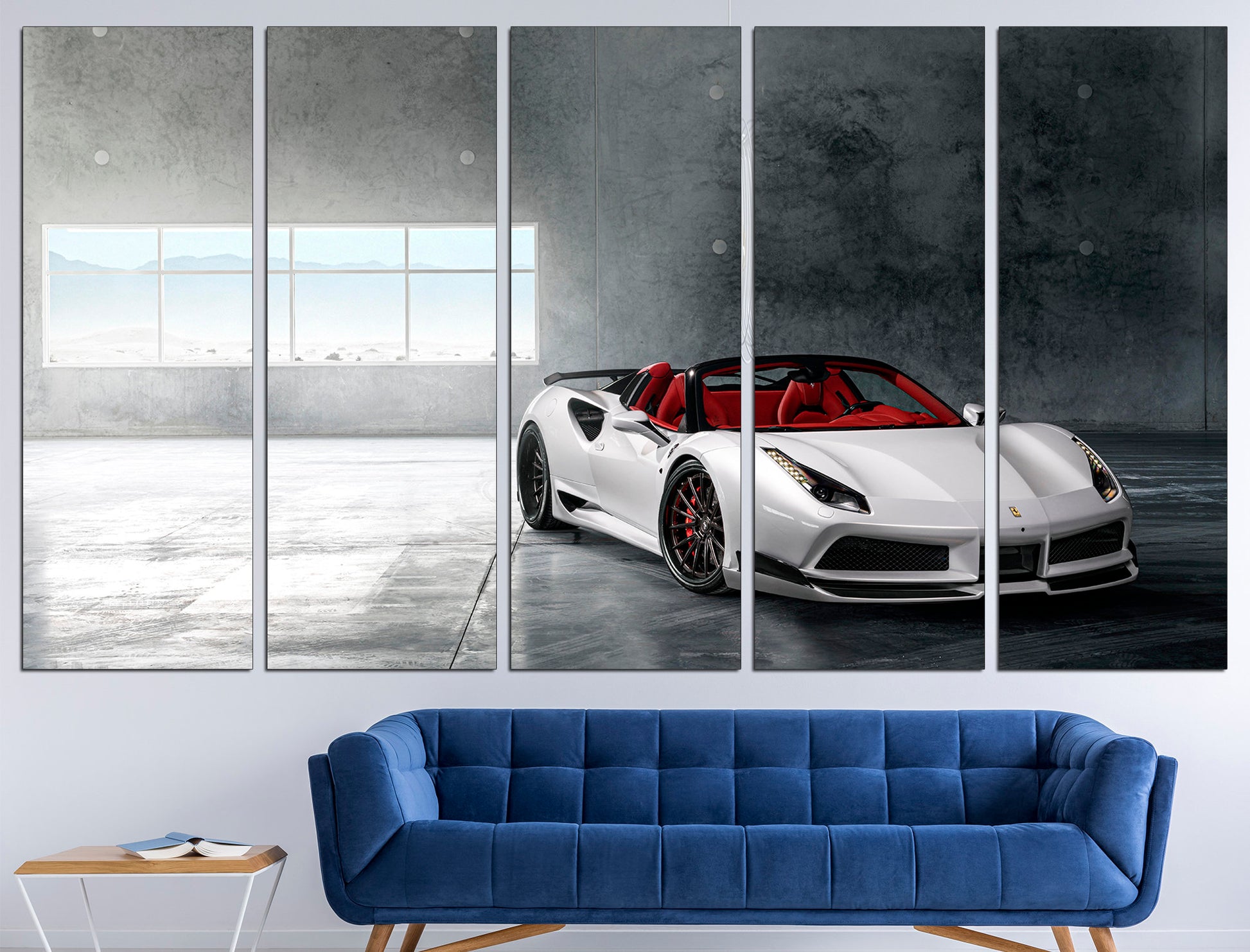 Ferrari Poster Ferrari Wall Art Sports Car Poster, Boys Room Poster Ferrari Wall Decor Automobile Poster