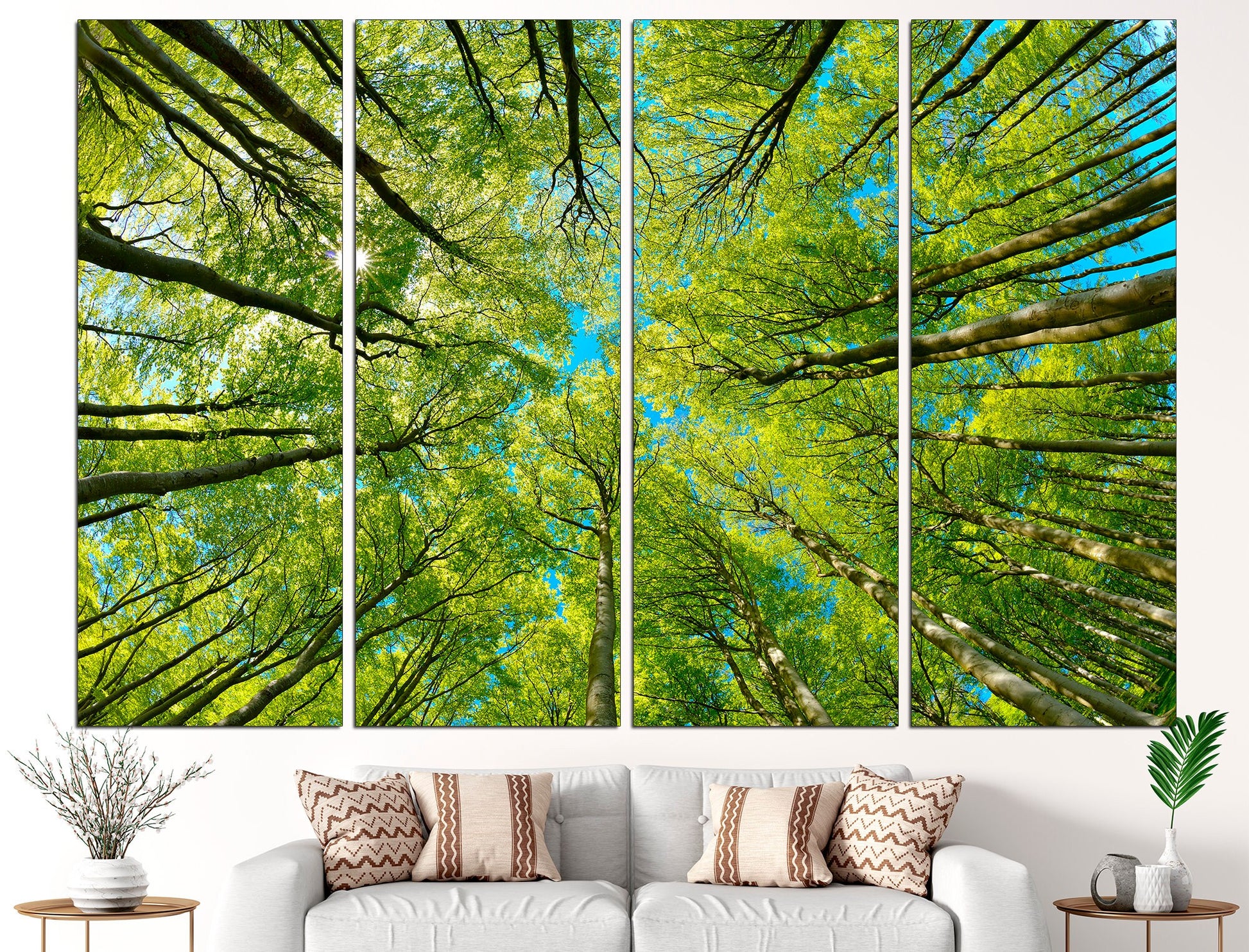 Branch Art Print Tree Wall Art Trees Canvas Print, Tree Branch Print Nature Poster Print Tree Wall Decor