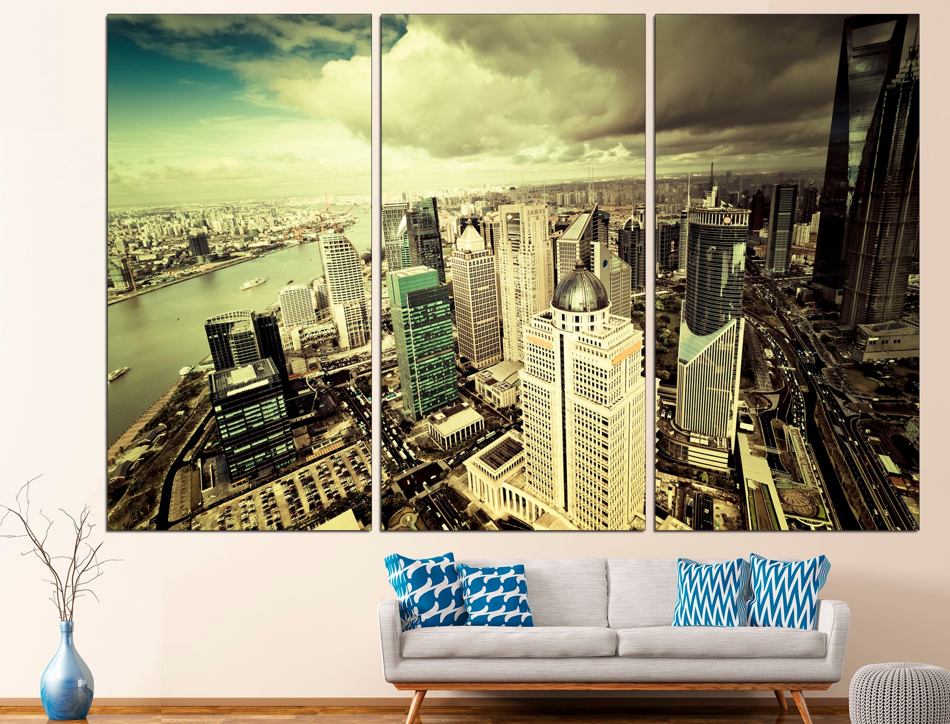 Manhattan Skyline Large Canvas Print Manhattan Wall Art, Extra Large Canvas New York Canvas Extra Large Wall Art