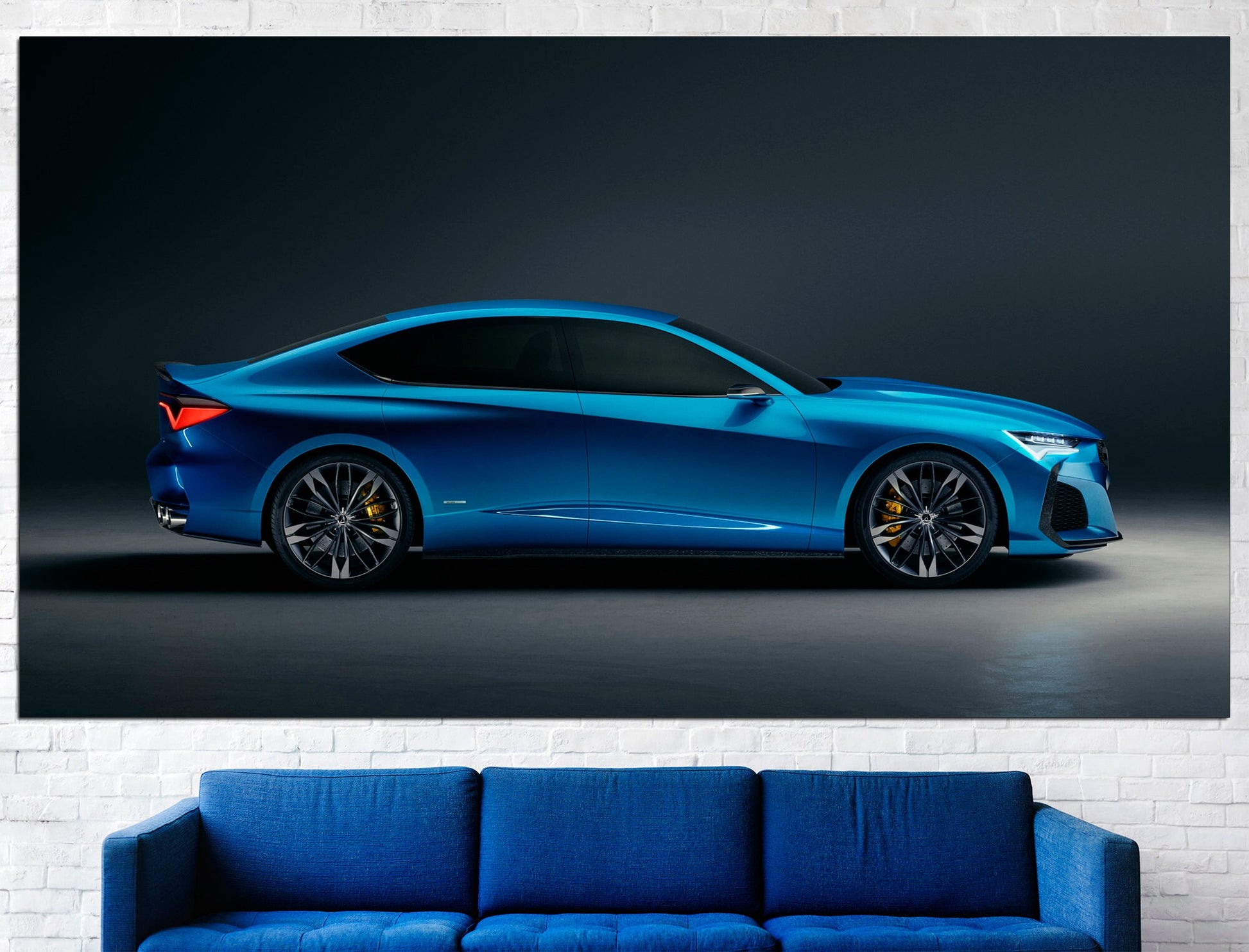 Acura Type S Car Canvas Acura Wall Art, Supercar Canvas Acura Car Art Acura Wall Decor Acura Poster