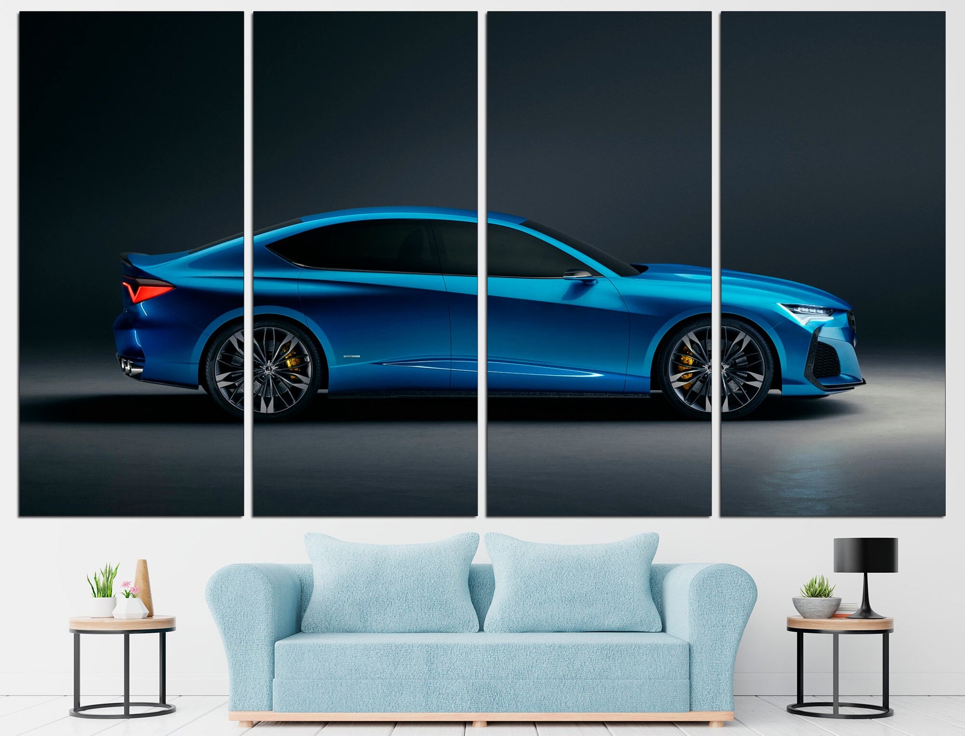 Acura Type S Car Canvas Acura Wall Art, Supercar Canvas Acura Car Art Acura Wall Decor Acura Poster