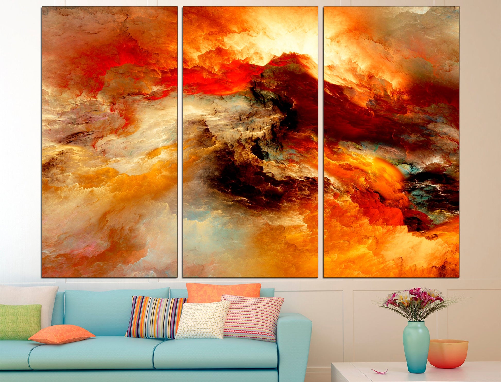 Orange marble Abstract canvas art Large marble art, Marble wall art Abstract marble Extra large wall art