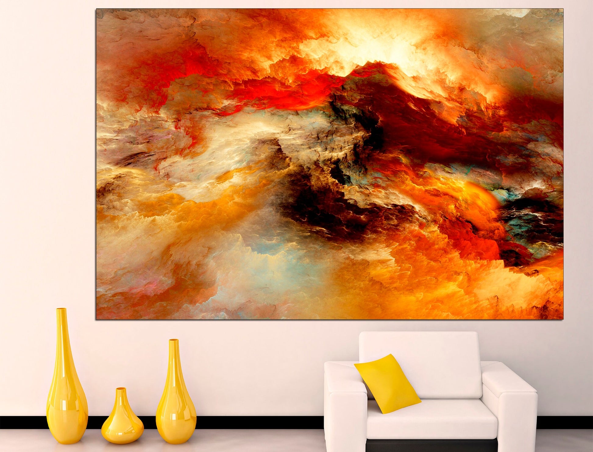 Orange marble Abstract canvas art Large marble art, Marble wall art Abstract marble Extra large wall art