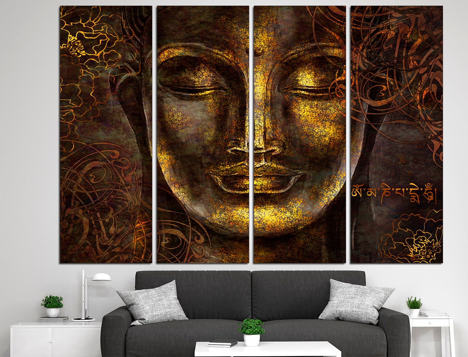 Buddha art print Yoga studio art Buddha print, Meditation art print Buddha canvas Buddha home decor