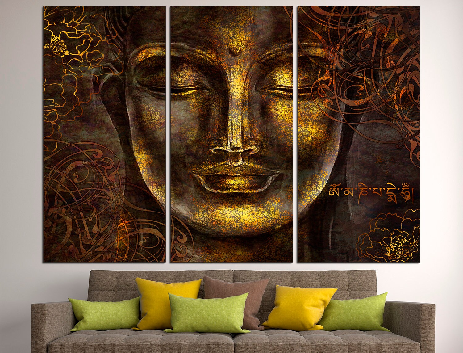 Buddha art print Yoga studio art Buddha print, Meditation art print Buddha canvas Buddha home decor