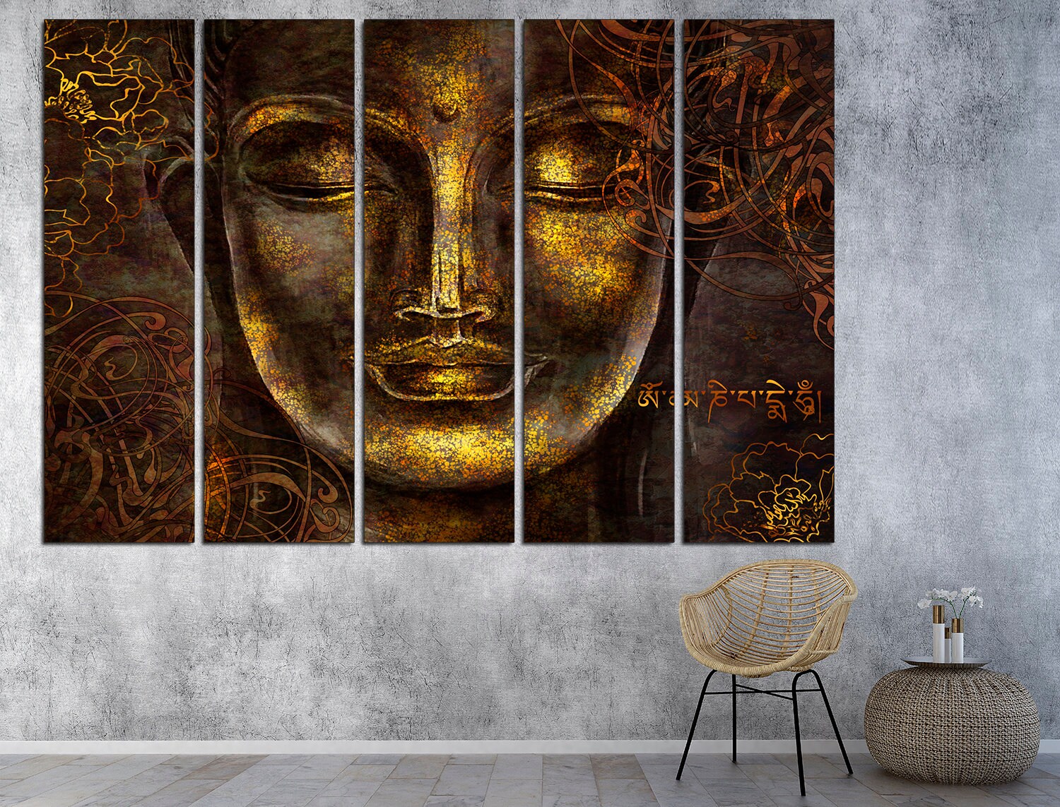 Buddha art print Yoga studio art Buddha print, Meditation art print Buddha canvas Buddha home decor