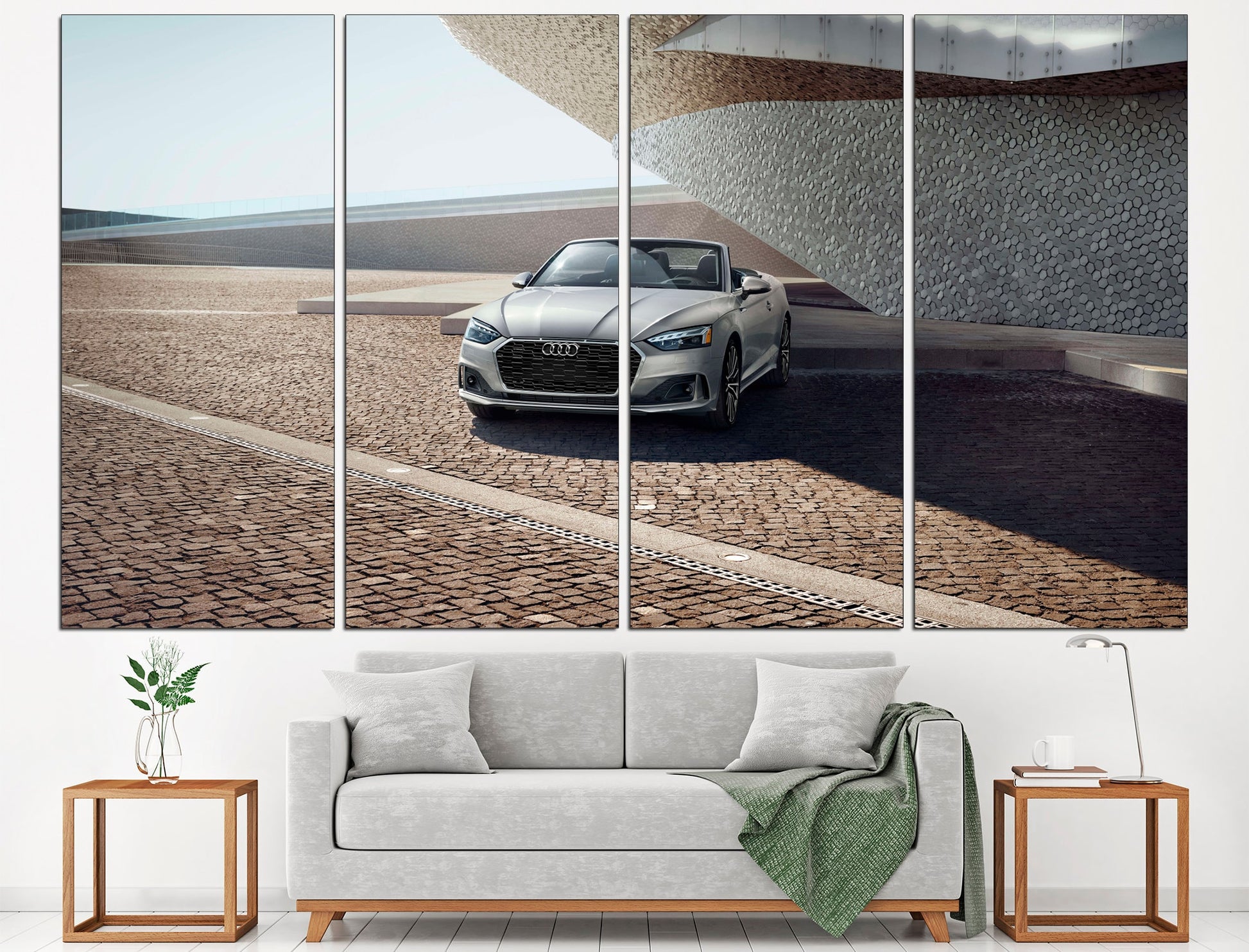 Audi wall art Audi poster Car canvas art, Canvas wall art set Audi wall decor Super car art