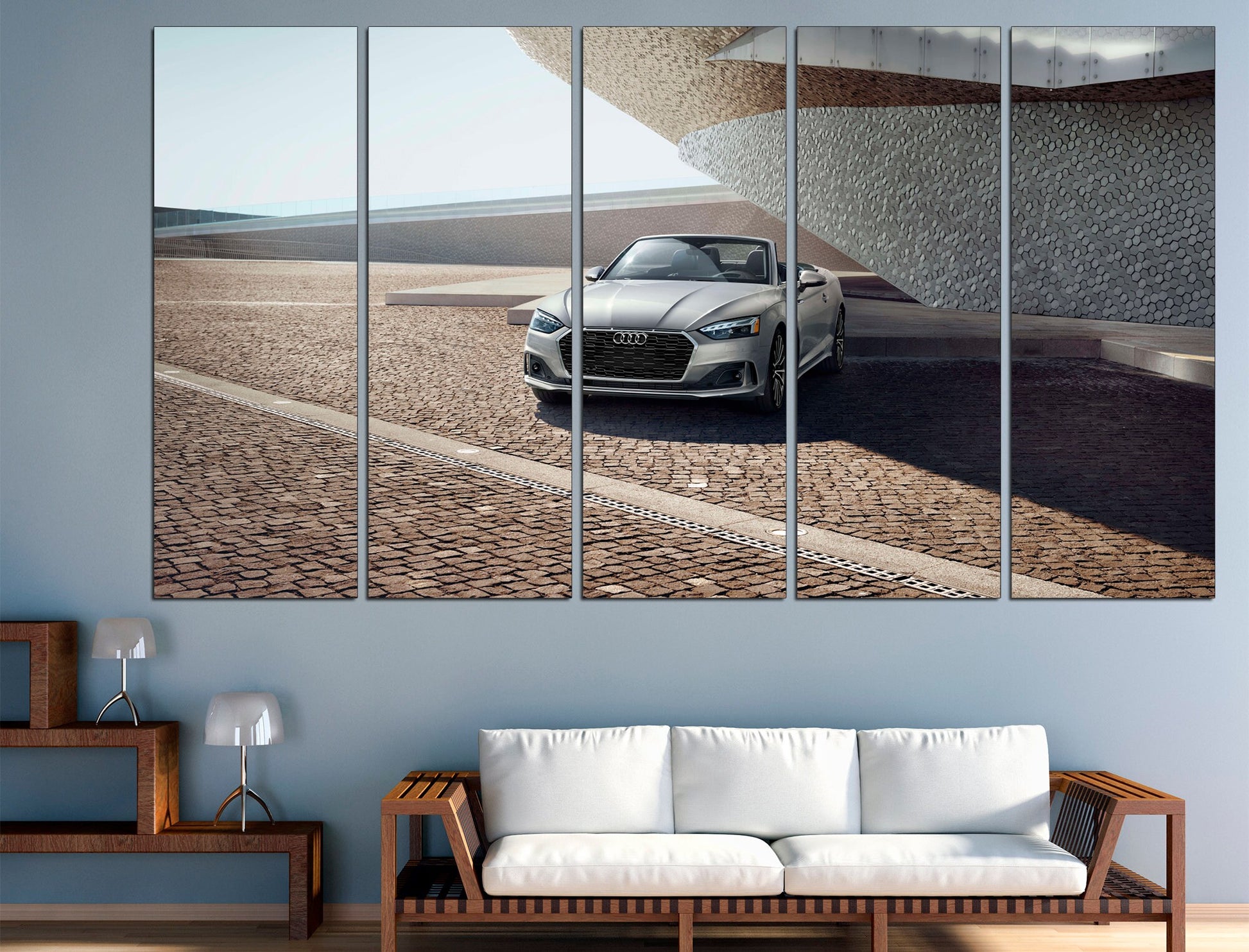 Audi wall art Audi poster Car canvas art, Canvas wall art set Audi wall decor Super car art