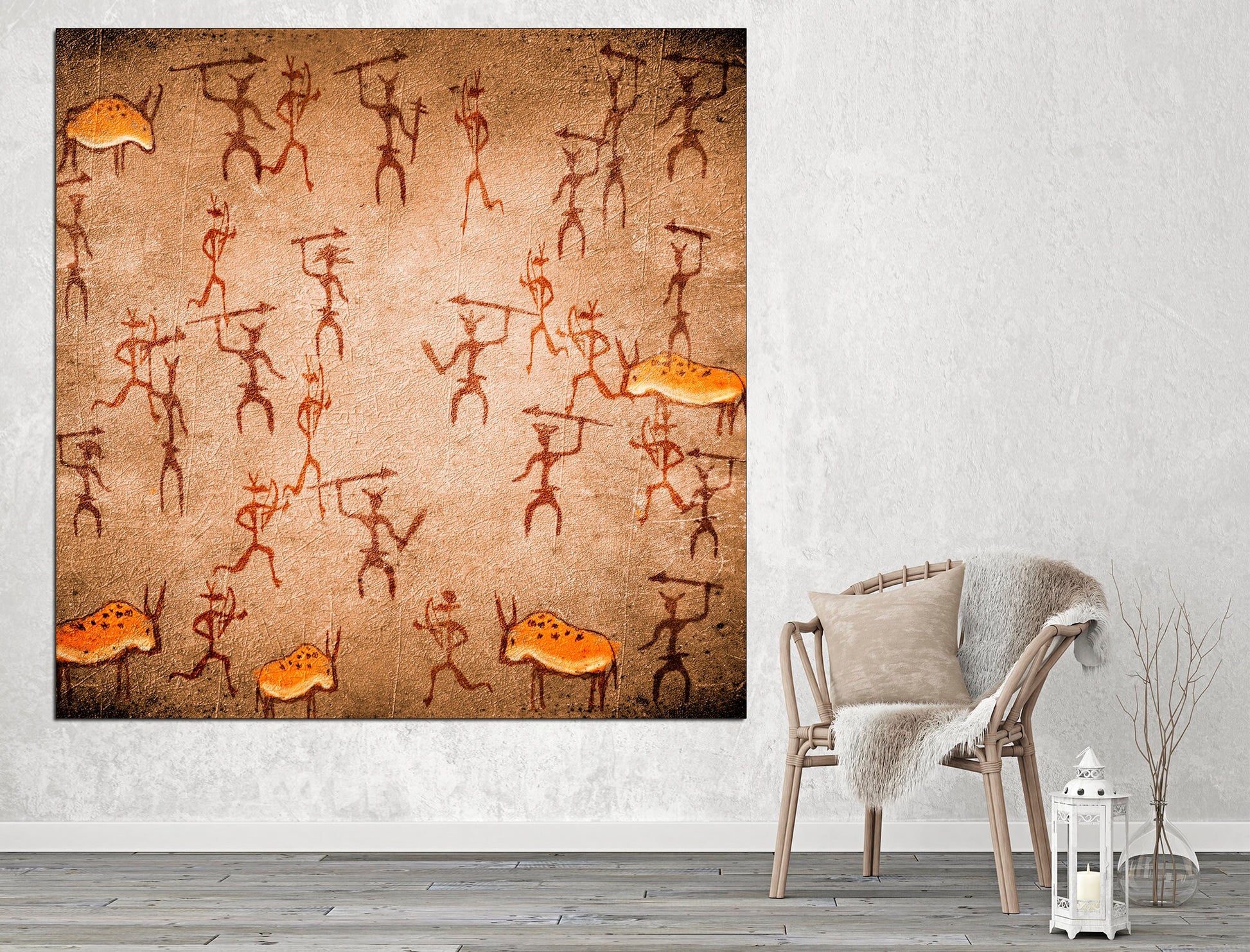 Tribal print Ethnic wall art African canvas art, Native american art Ethnic wall decor Tribal nursery decor