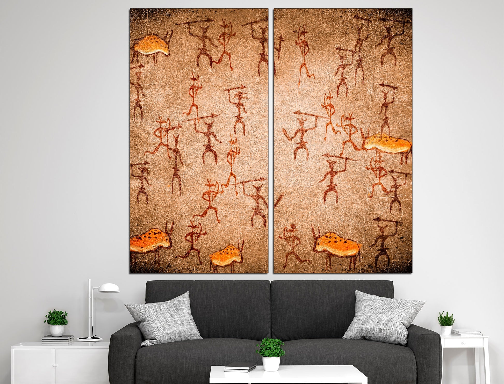 Tribal print Ethnic wall art African canvas art, Native american art Ethnic wall decor Tribal nursery decor