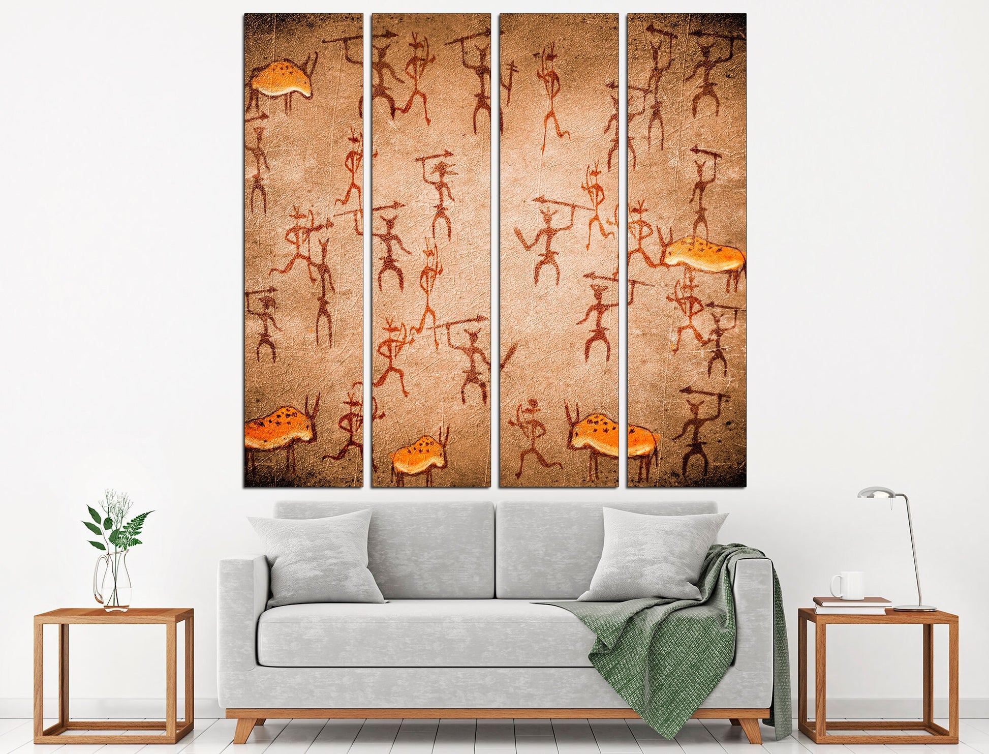 Tribal print Ethnic wall art African canvas art, Native american art Ethnic wall decor Tribal nursery decor